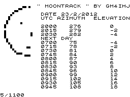 Moontrack screenshot