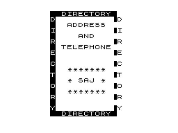 Execu-Address & Phone File screenshot
