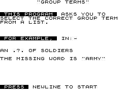 Group Terms screenshot