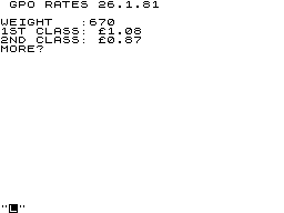 Rates screenshot