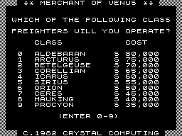 Merchant of Venus screenshot