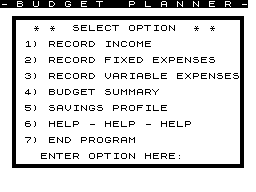 Budget Planner screenshot