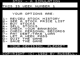 Stock Market Game screenshot