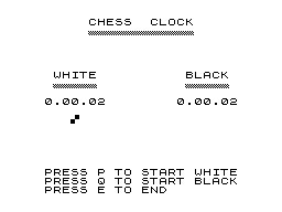 Chess clock screenshot